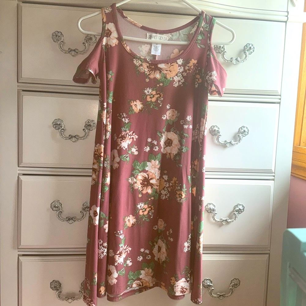 PLANET G♡LD cut-out shoulder mini dress